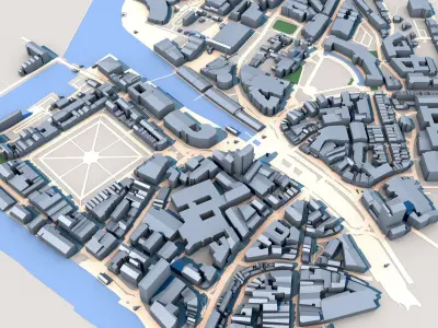 Bristol Cathedral England 3D model