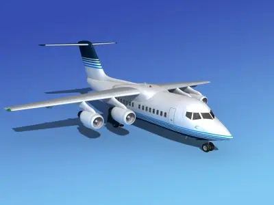 BAe 146-100 Corporate 2 3D model
