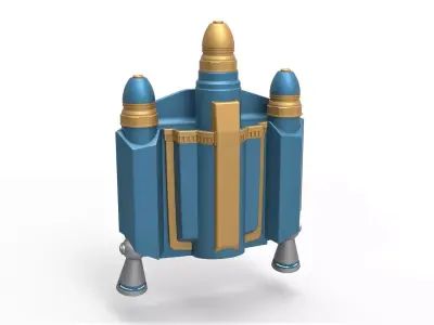 Axe Woves Jetpack from The Mandalorian TV series 3D print model