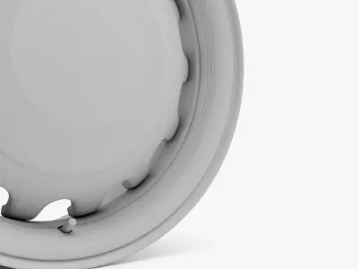 US Wheel Artillery 555 Wheel 3D model