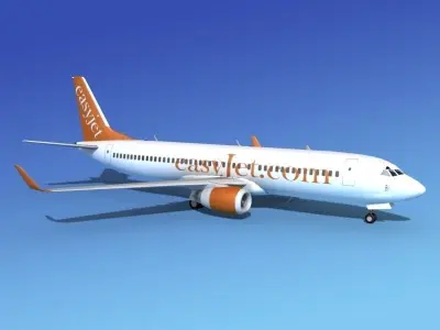 Boeing 737-800 EasyJet 3D model