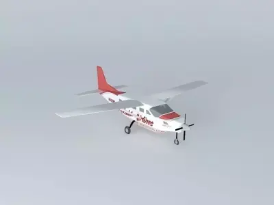 Mokulele Airlines Cessna Caravan C208B Free 3D model