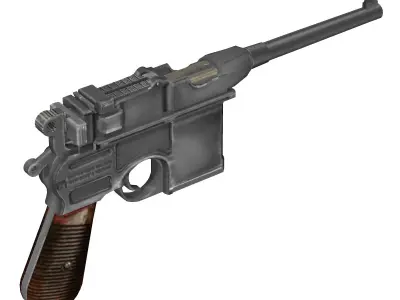 Mauser Broomhandle 1912 3D model
