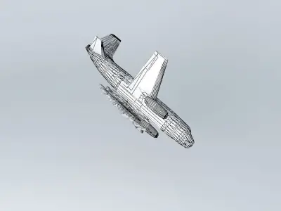 NW-57A-2 Paradox Airlines Flight 3001 Free 3D model