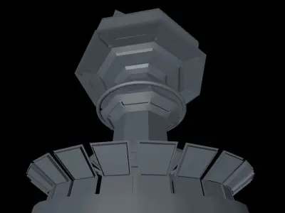 The Sentinel - Futuristic Operation Tower 3D model