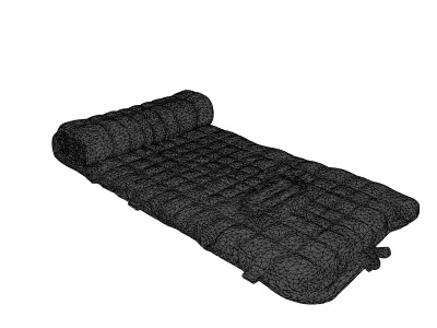 Realistic Inflatable Camping Mattress Low-poly 3D model