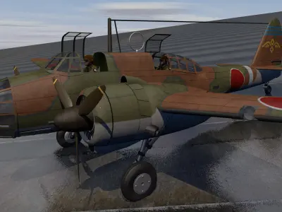 Kawasaki Ki-48 Sokei - aka Lily 3D model