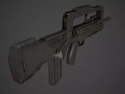 Famas F1 Low Poly Low-poly 3D model