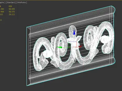 Marble Skirting Free 3D model