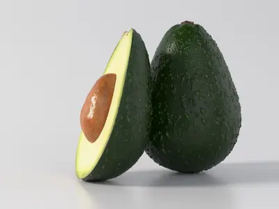 Realistic Avocado 3D model