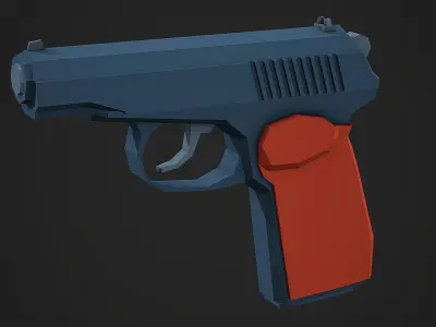 Stylized PMM Low Poly Mobile Ready Low-poly 3D model