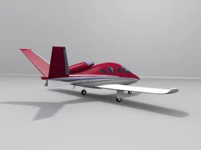 Cirrus Vision SF50 Low-poly 3D model