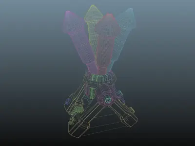 Air Defence - Th12 - Clash of Clans  3D model