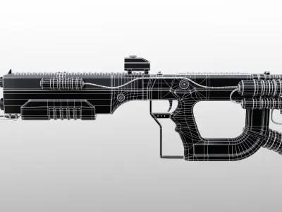 X Weapon Pack Low-poly 3D model