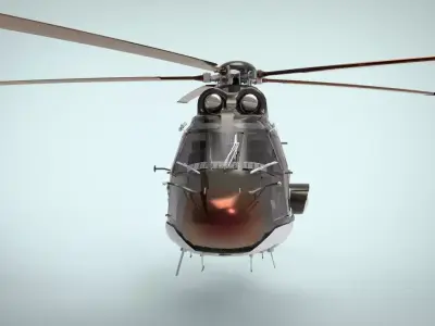 Airbus Helicopters H225 Super Puma 3D model