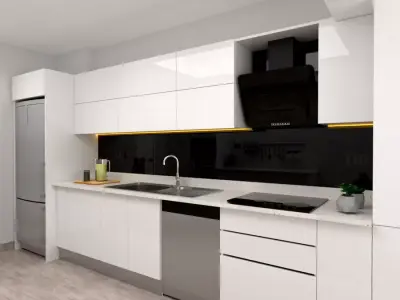 Mutfak kitchen design  Free 3D model