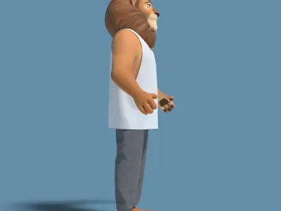 Sam the Lion 3D model