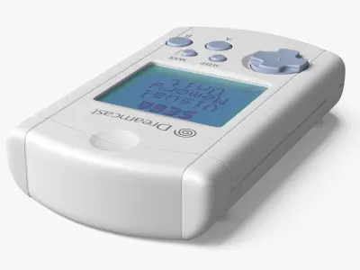 Sega Dreamcast Visual Memory Unit 3D model