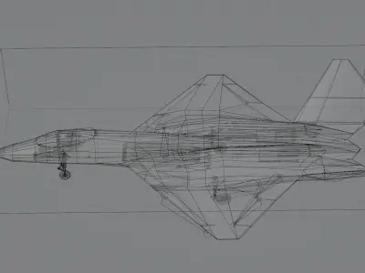 Northrop YF-23 Black Widow Low-poly 3D model