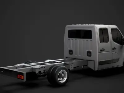 Renault Master CrewCab DW E30 Chassis 2014 3D model