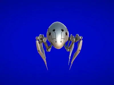 Recon Spider  Low-poly 3D model