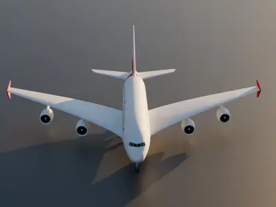 Airbus a380 - Emirate Airline 3D model
