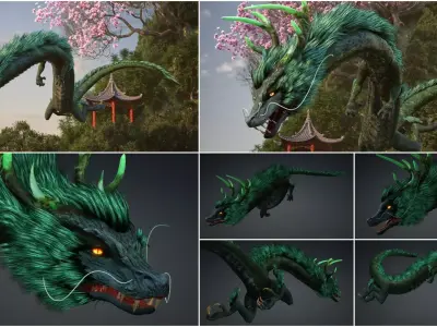 Pack-12 Mythical Creatures 3D model