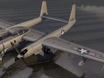 Hughes XF-11 3D model