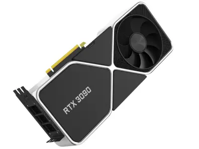 Graphics Card NVidia RTX 3090 3D model