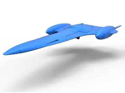 Naboo Queens Royal starship Scale 1 to 200 3D print model