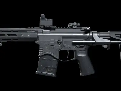 Springfield Armory Saint edge PDW ar15 pistol Low-poly 3D model