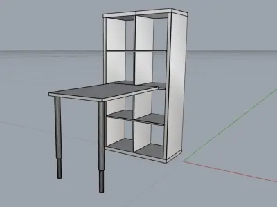 Desk set Free 3D model