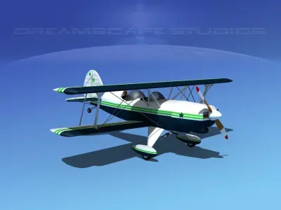 Acro Sport II Biplane 3D model
