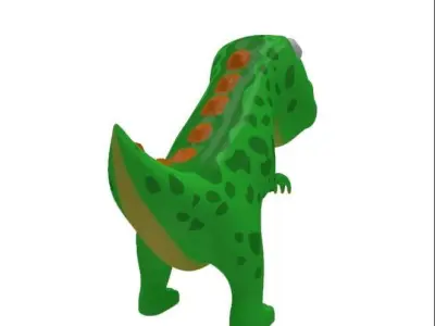 Dino Cartoon Low-poly 3D model