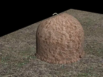 stone oven tandoor 3D model