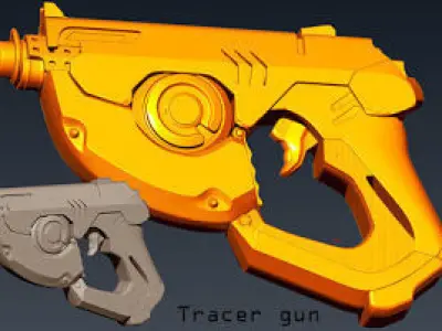 Tracer Gun 3D model