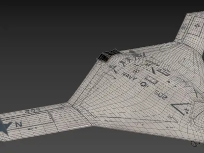 Northrop Grumman X-47B UCAV Drone 3D model