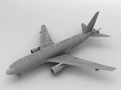 Boeing KC46A Pegasus Military Aircraft Low-poly 3D model