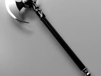 Dragon Battle Axe 3D model