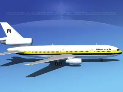 Douglas DC-10 Monarh 3D model