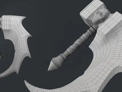 The Basher Blades Low-poly 3D model