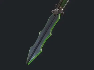 Fantasy Stylish- Dagger of Medusa Low-poly 3D model