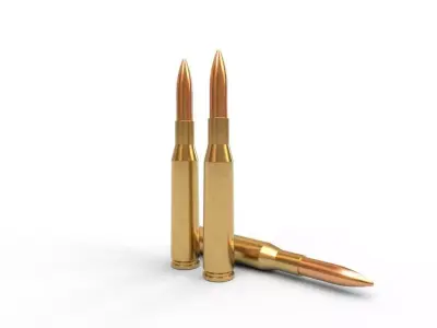 65x58mm Vergueiro Ammo Low-poly 3D model