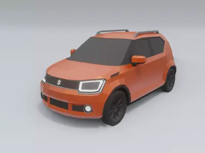 Suzuki Ignis low poly 3D model  Low-poly 3D model
