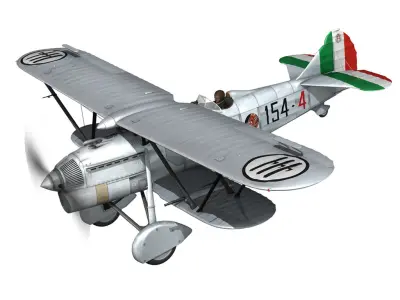 Fiat CR 32 - Italy Airforce - 154 Squadriglia 3D model