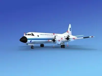 Lockheed P-3 Orion NASA 3D model