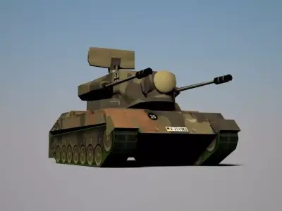 SPAAG Cheetah Low-poly 3D model