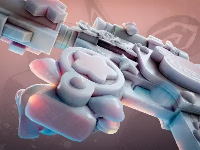 M4 Cute Low-poly 3D model