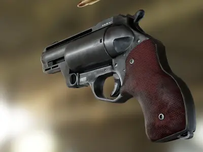 Arbiter 556 Revolver Low-poly 3D model