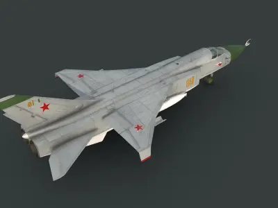 Sukhoi T6-1 Su-24 Prototype Low-poly 3D model